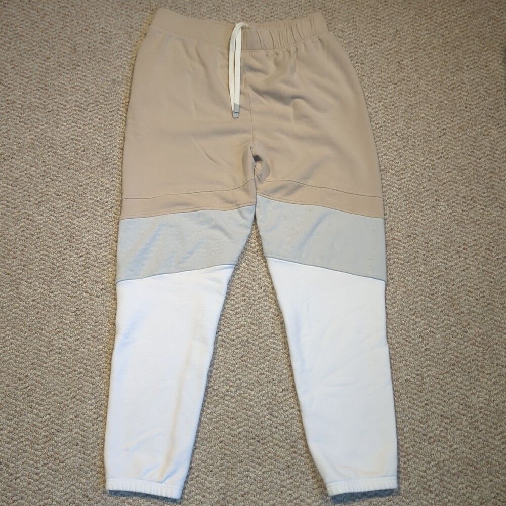 Feat x Helen Owen Tree Cell Sweatpants Jogger Womens Large Tri Color Fleece